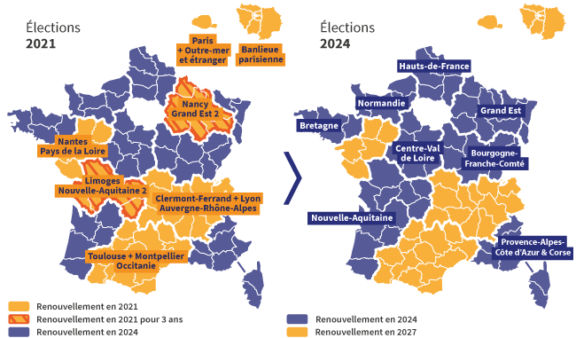 carte de france elections