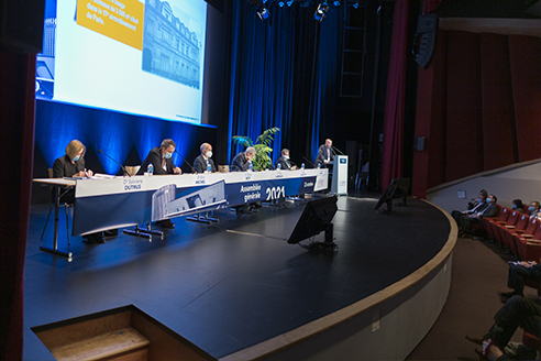 La tribune de l’assemblée générale