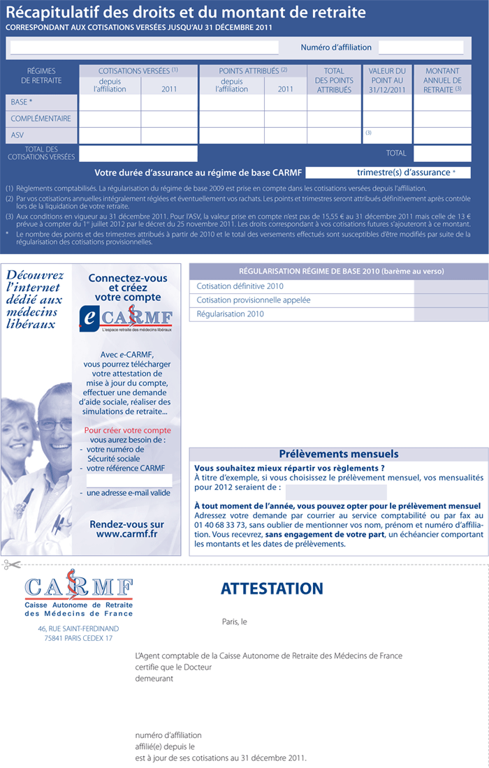 Appel de cotisation