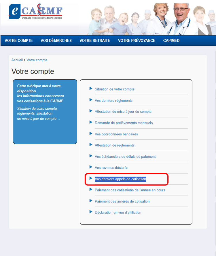 appel de cotisations