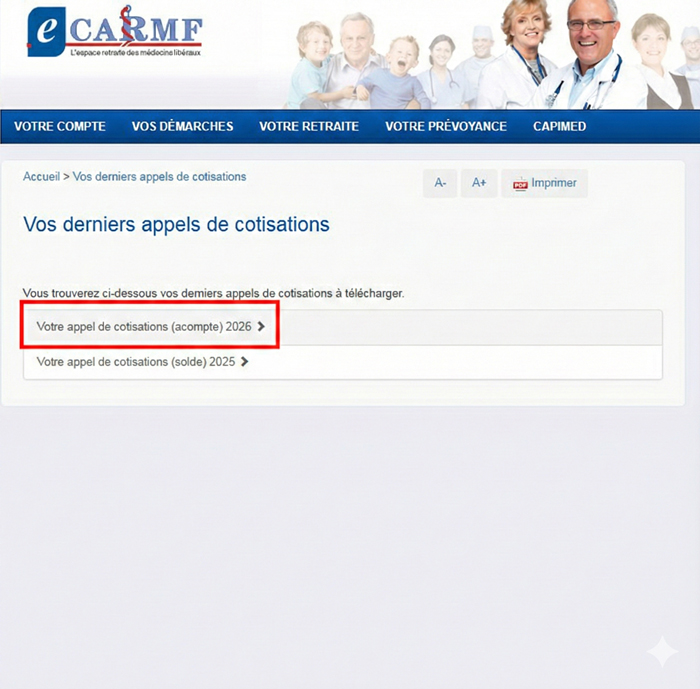 appel de cotisations