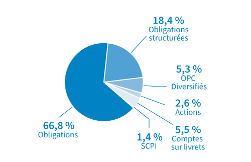 Graphique répartition du portefeuille au 31/12/2017