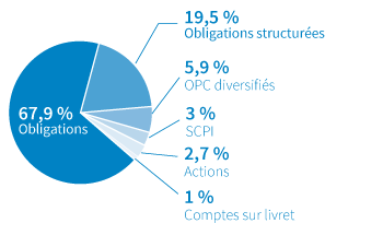 Graphique répartition du portefeuille au 31/12/2020